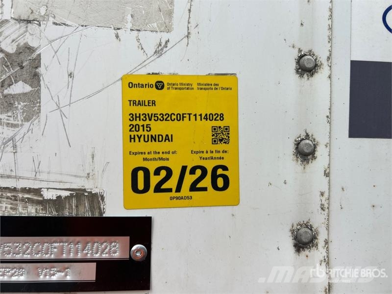 Hyundai 53 ft x 102 in T/A Refrigerated Trailer 保温半挂车