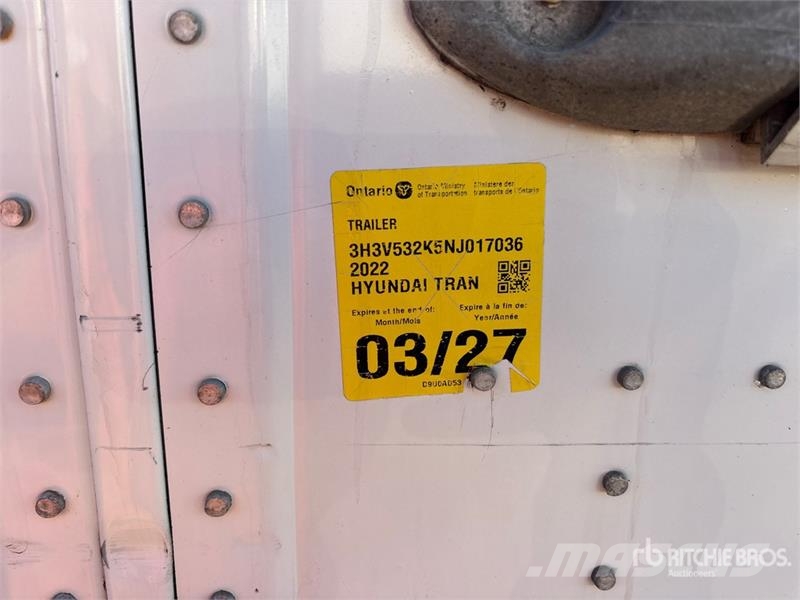 Hyundai 53 ft x 102 in T/A Van Trailer Прицепы-фургоны