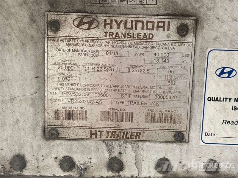 Hyundai 53 ft x 102 in T/A Refrigerated Trailer Koel-vries opleggers