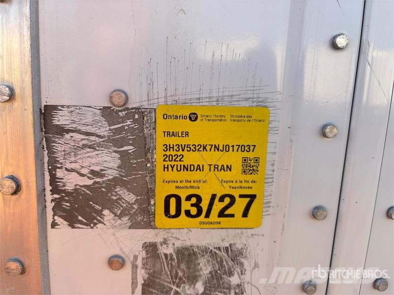 Hyundai 53 ft x 102 in T/A Van Trailer Dobozos pótkocsik