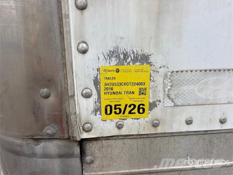Hyundai 53 ft x 102 in T/A Refrigerated Trailer Piekabes ar temperatūras kontroli