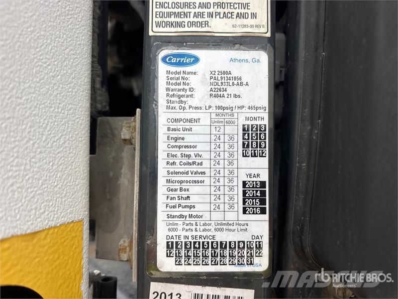 Hyundai 53 ft x 102 in T/A Refrigerated Trailer Piekabes ar temperatūras kontroli