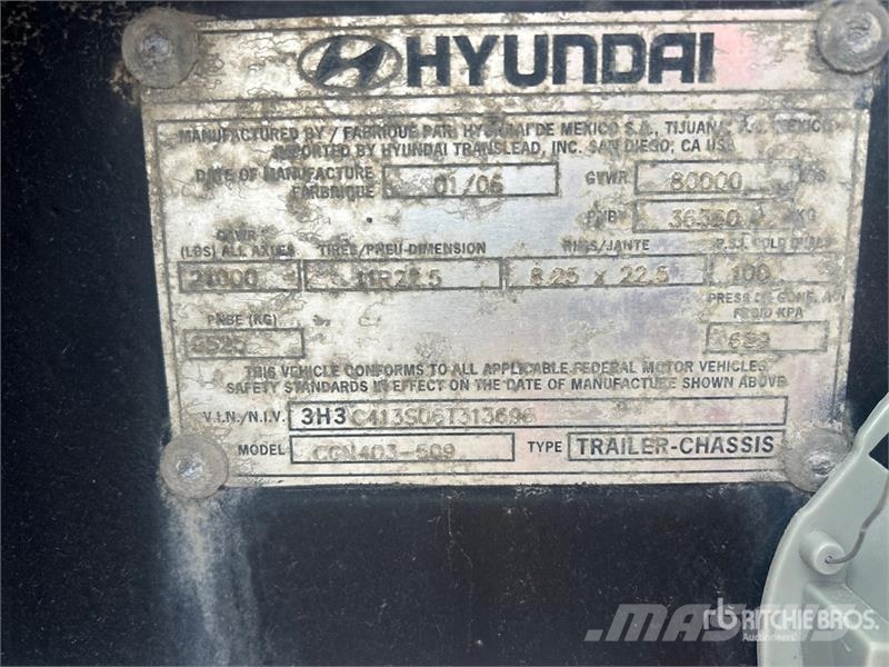 Hyundai CGN403-509 Remolques portacontenedores
