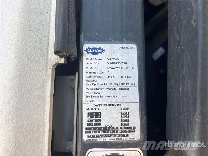 Hyundai VR2530152-ASW 53 ft x 102 in T/A Refrigerated Trai Piekabes ar temperatūras kontroli