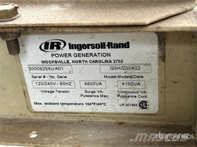 Ingersoll Rand 4.8 kW Generator Set 柴油发电机