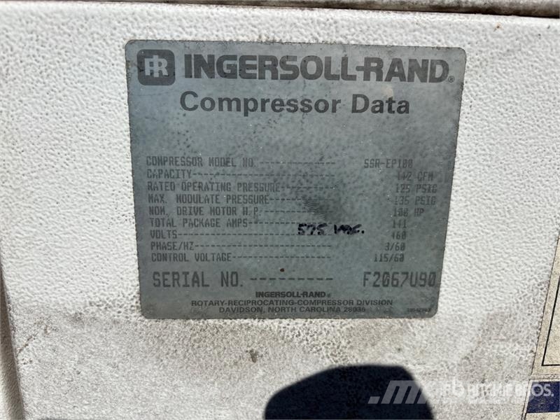 Ingersoll Rand 442 cfm Skid-Mounted Electric Air Compressor Kompresorji