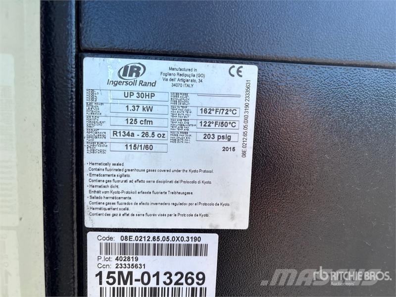 Ingersoll Rand UP6S-25-150TN1E6L 125 cfm Air Compressor Compressors