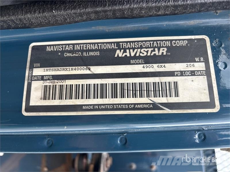 International 4900 Mobile drill rig trucks