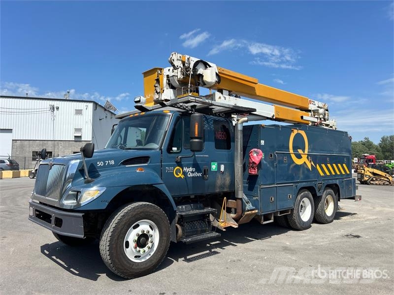 International 500-50-RU 50 ft on International 7400 6x4 Extende المنصات الهوائية المثبتة على شاحنة
