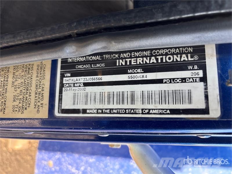 International 5500 6x4 Snow Plow Truck 多目的/汎用車両
