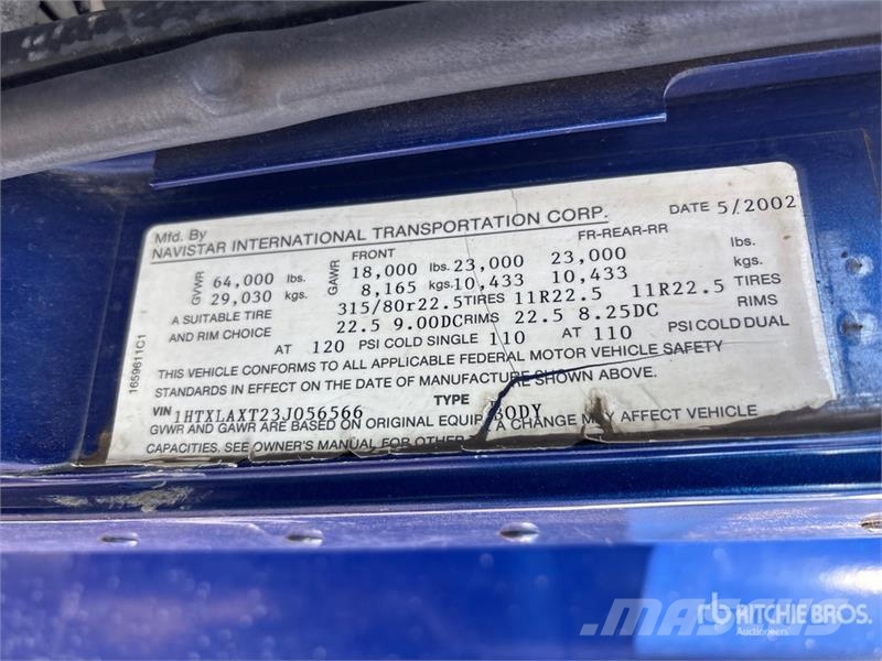 International 5500 6x4 Snow Plow Truck 多目的/汎用車両