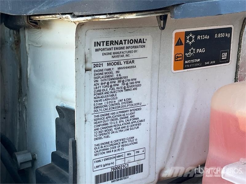 International CV515 4x4 S/A Dump Truck Kiper tovornjaki