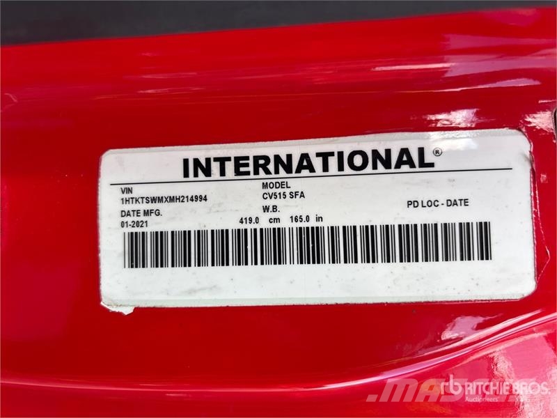 International CV515 4x4 Snow Plow Truck Kommunalt / generelt kjøretøy