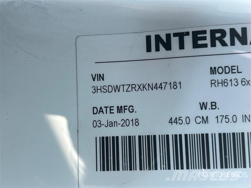 International RH613 6x4 T/A Day Cab Truck Tractor Sattelzugmaschinen