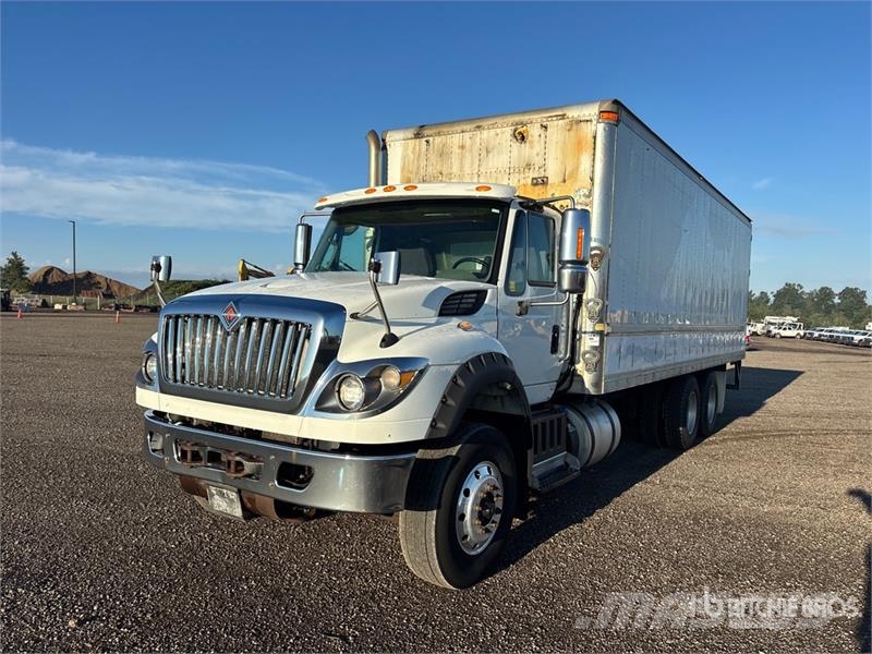 International WorkStar 7600 6x4 Van Truck Box body trucks