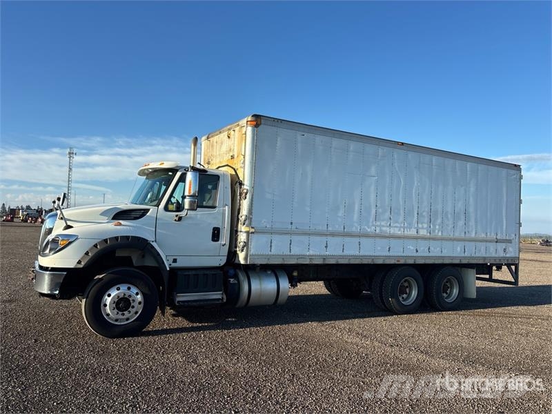 International WorkStar 7600 6x4 Van Truck Box body trucks