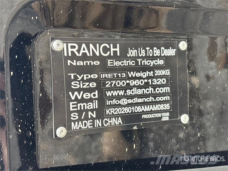  IRanch IRET13 Electric Trike (Unused) سيارات