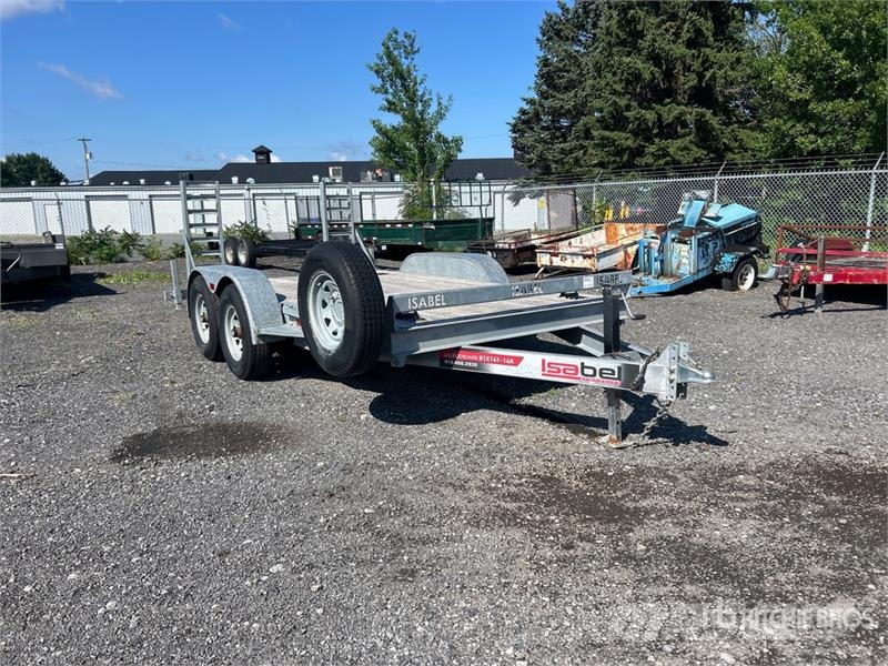 Isabel 81X14T 14 ft T/A Equipment Trailer Remolques para transporte de vehículos
