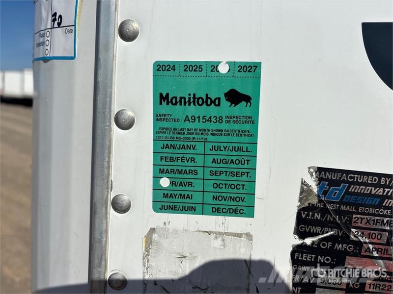 ITD Industries 53 ft T/A Van Trailer Van Body Trailers
