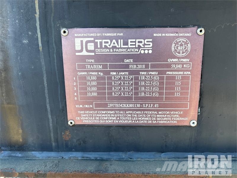 J.C. Trailer 48 ft Quad/A Live Bottom Trailer Poluprikolice sa pokretnim podom