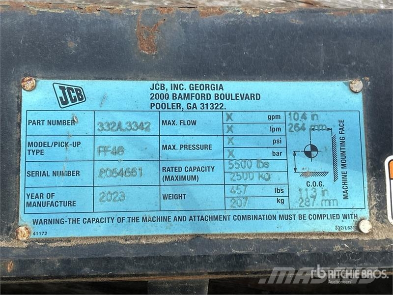 JCB 47 in Fork Attachment Vorken