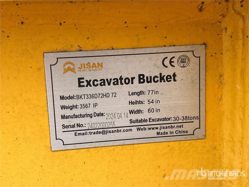 JISAN BKT336D72HD 77 in Excavator Bucket (Unused) دلاء