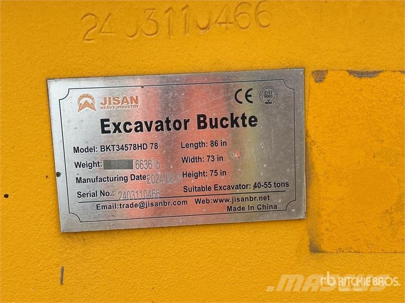 JISAN BKT34578HD 84 in Excavator Bucket دلاء