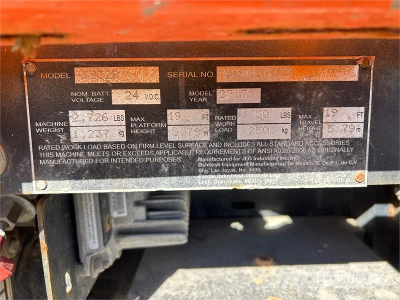 JLG 1932R Electric Scissor Lift Ollós emelők