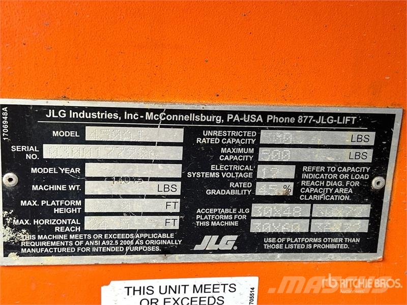 JLG 450 AJ Series II 관절형 전동이동 리프트