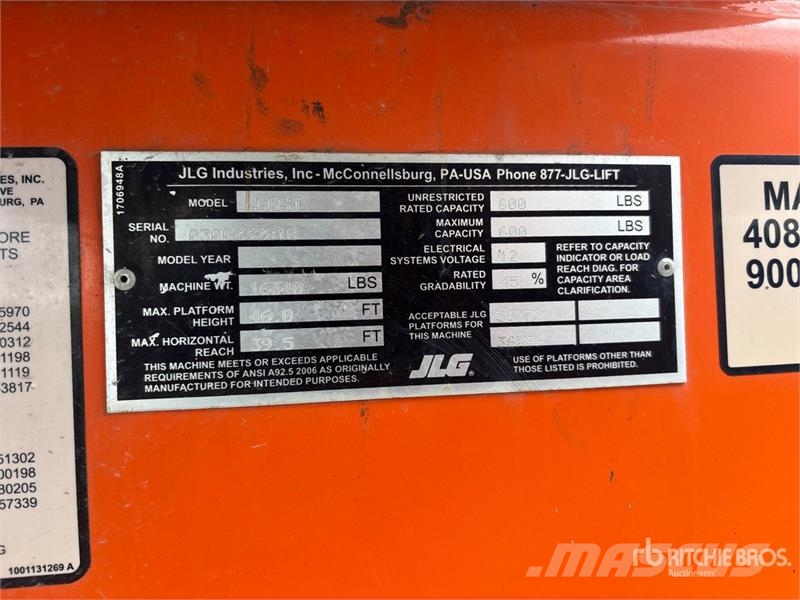 JLG 460SJ 4WD Diesel Telescopic Boom Lift Telescoophoogwerkers
