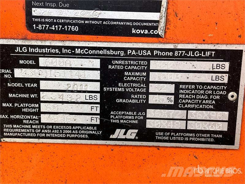 JLG 600A 4WD Diesel Articulating Boom Lift Articulated boom lifts