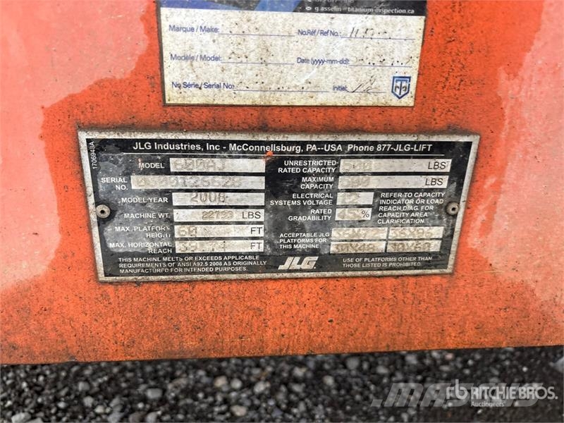 JLG 600AJ 4WD Diesel Articulating Boom Lift Strēles pacēlāji