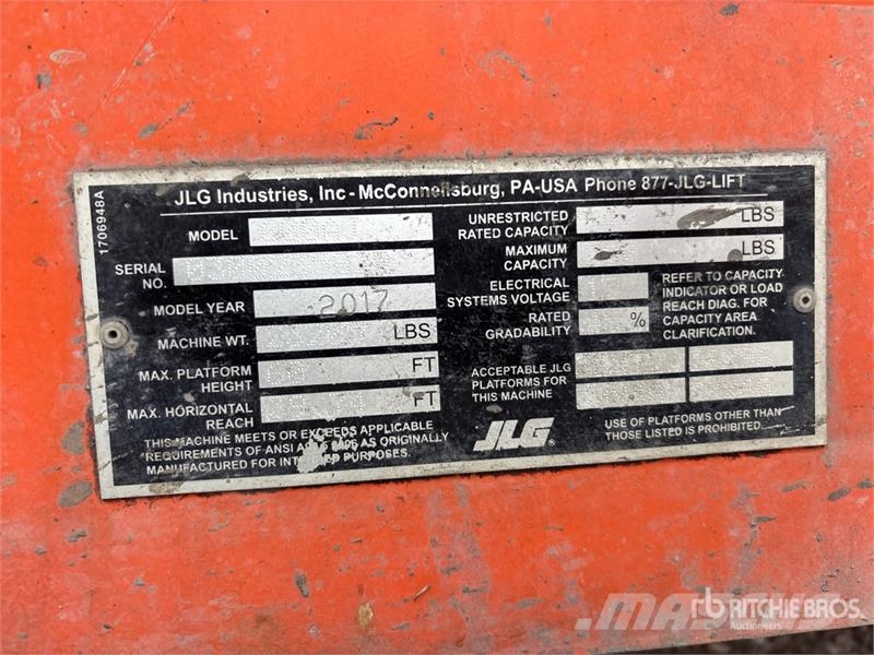 JLG 600AJ 4WD Diesel Articulating Boom Lift Knikarmhoogwerkers