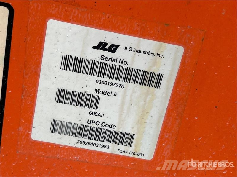JLG 600AJ 4WD Dual Fuel Articulating Boom Lift Knikarmhoogwerkers