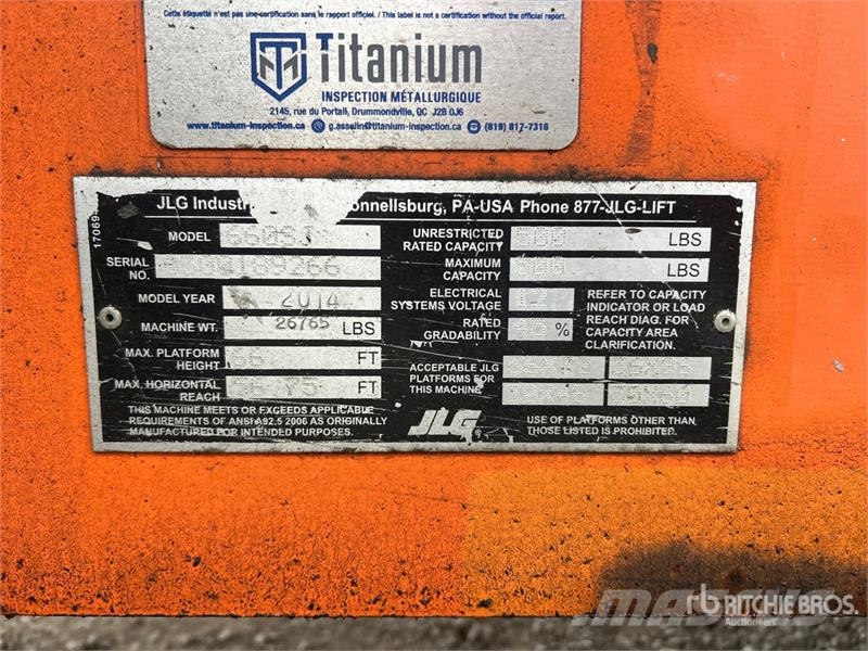 JLG 660SJ 4WD Dual Fuel Telescopic Boom Lift Teleskopiskie pacēlāji