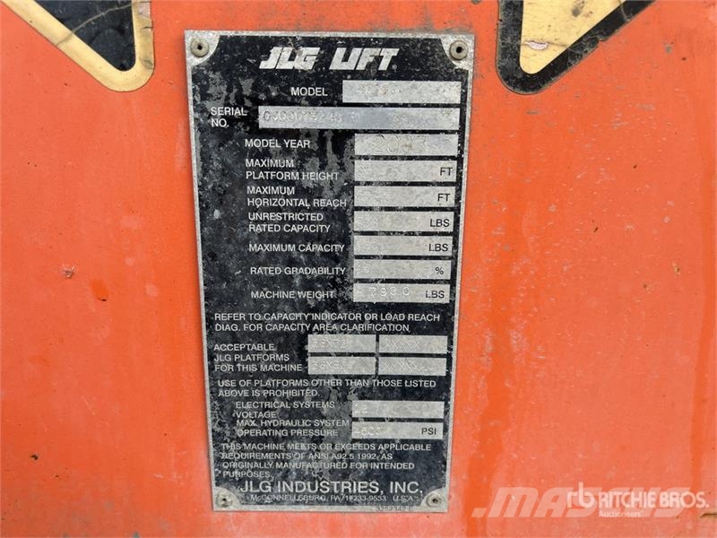 JLG 660SJ 4WD Dual Fuel Telescopic Boom Lift Podnośniki teleskopowe