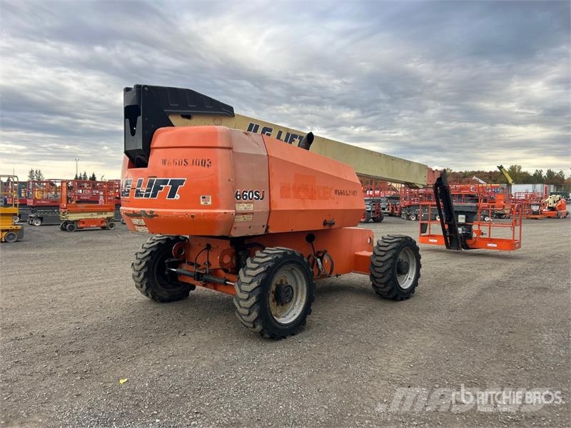 JLG 660SJ 4WD Dual Fuel Telescopic Boom Lift Teleskopiskie pacēlāji