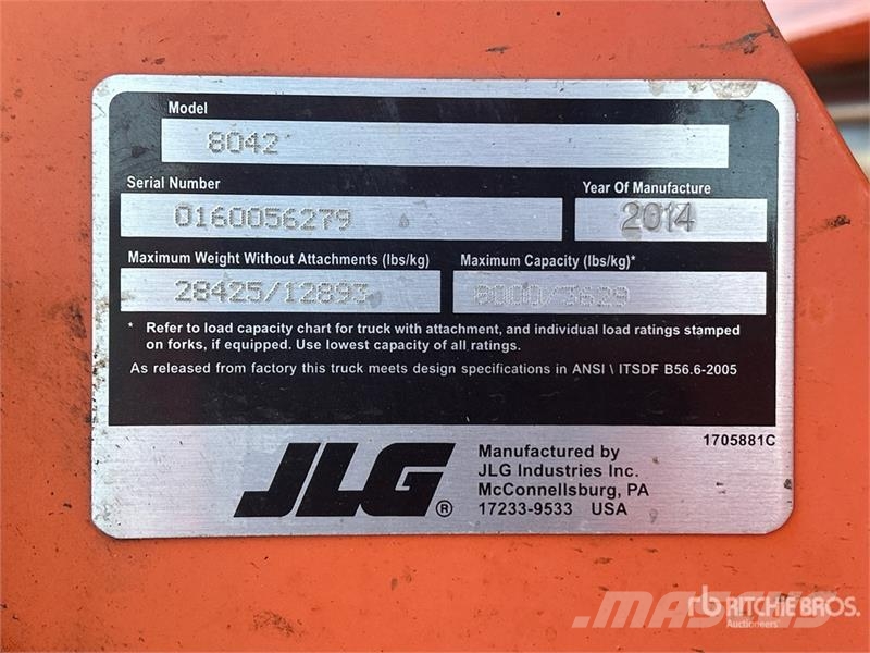 JLG 8042 Teleskoplæssere