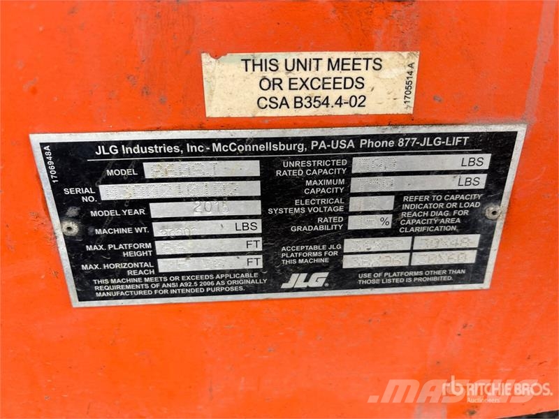 JLG 860SJ 4WD Diesel Telescopic Boom Lift Telescopic boom lifts