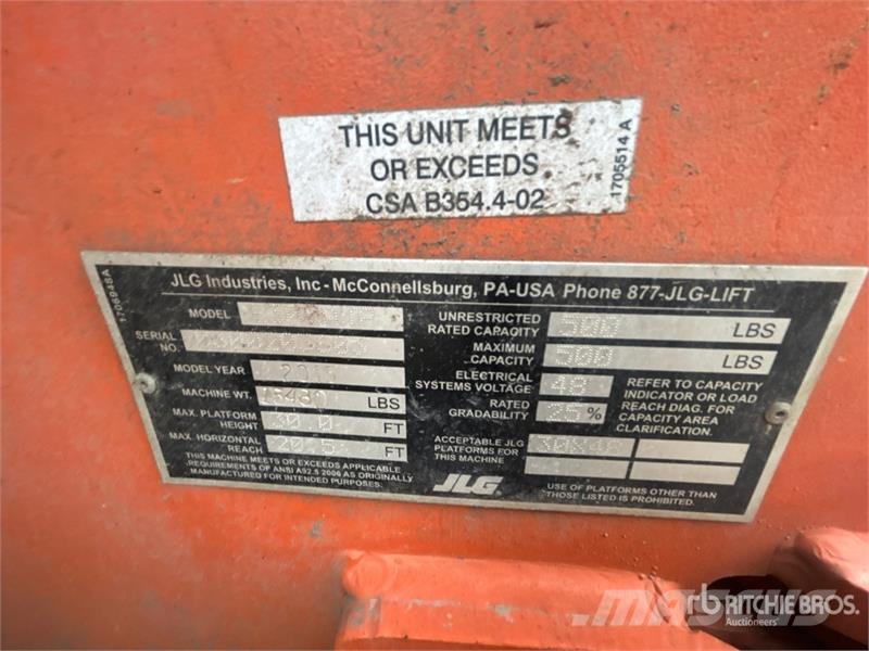 JLG E300AJP Electric Articulating Boom Lift Iseliikuvad poomtõstukid