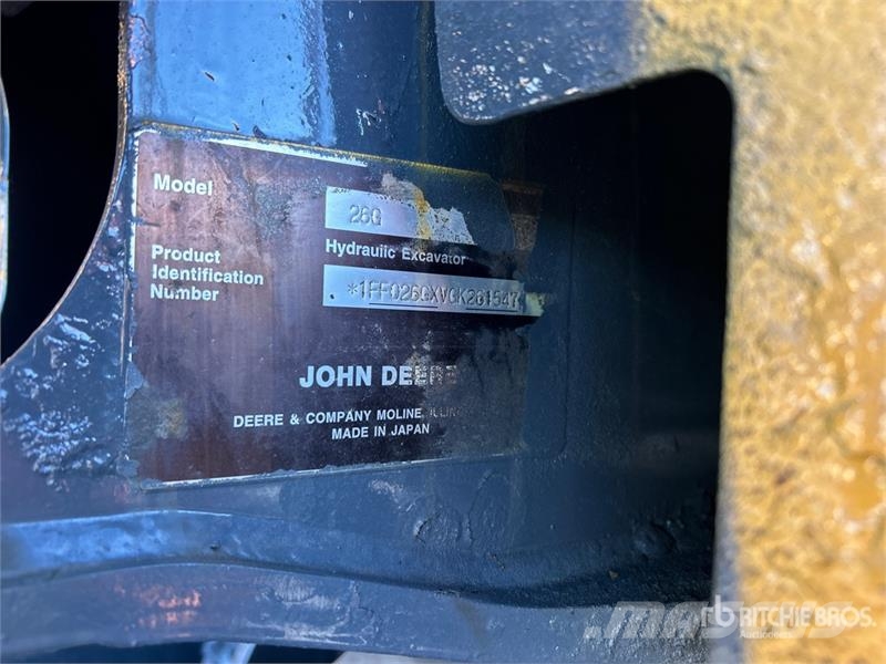 John Deere 26G Mini bagri <7t