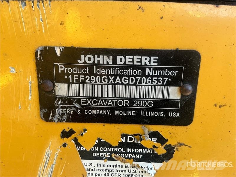 John Deere 290G LC Tracked Excavator 履带挖掘机