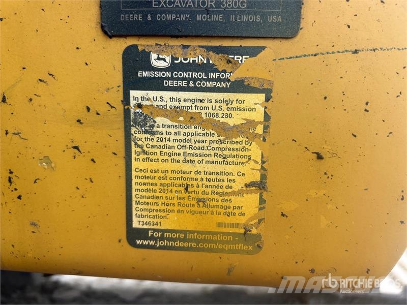 John Deere 380G LC Tracked Excavator 대형 굴삭기 29톤 이상