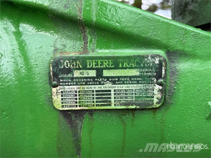 John Deere 40-S 2WD Antique Tractor Tratores Agrícolas usados
