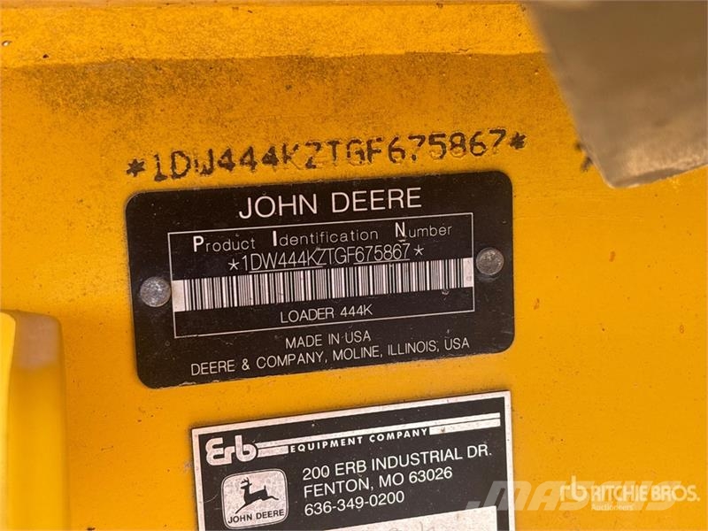 John Deere 444K Wheel Loader (Inoperable) Utovarivači na točkove