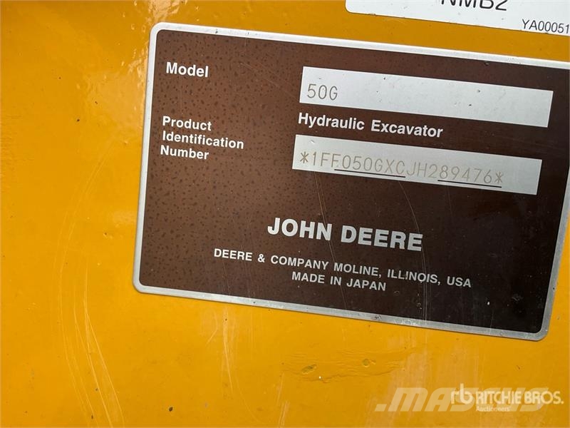 John Deere 50G Mini excavators < 7t (Mini diggers)