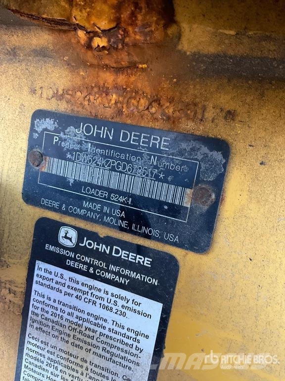 John Deere 524K II Wheel Loader Cargadoras sobre ruedas