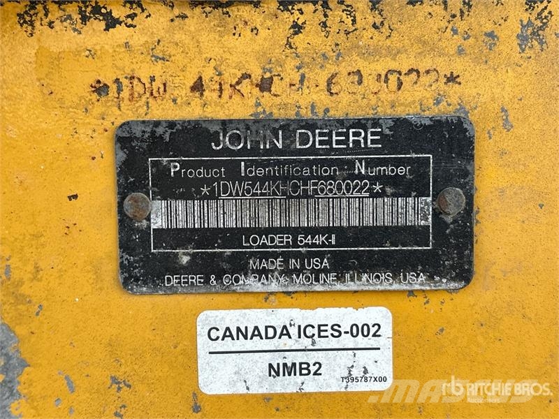 John Deere 544K Wheel Loader (Inoperable) Utovarivači na točkove