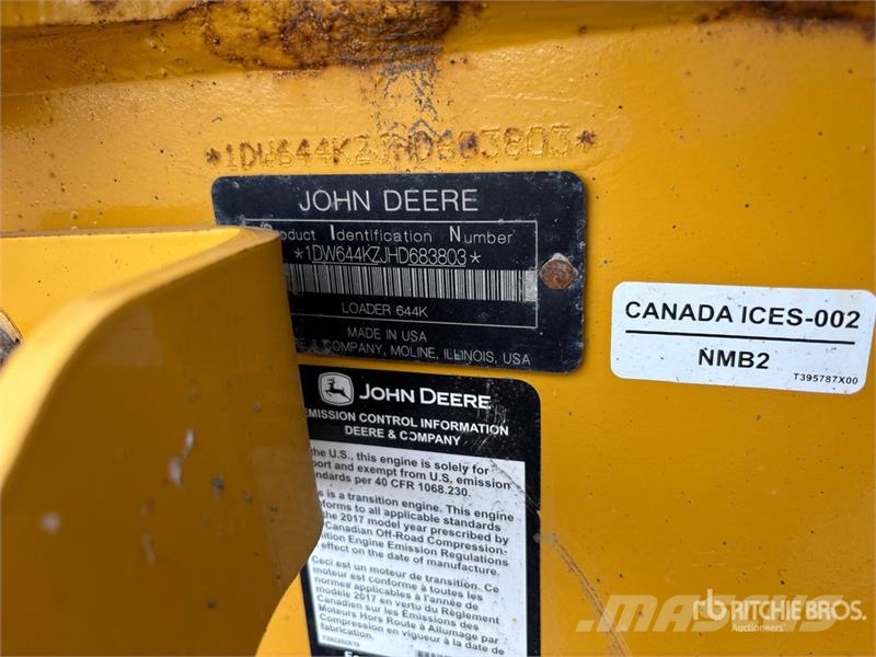 John Deere 644 K Wheel Loader Kolesni nakladalci