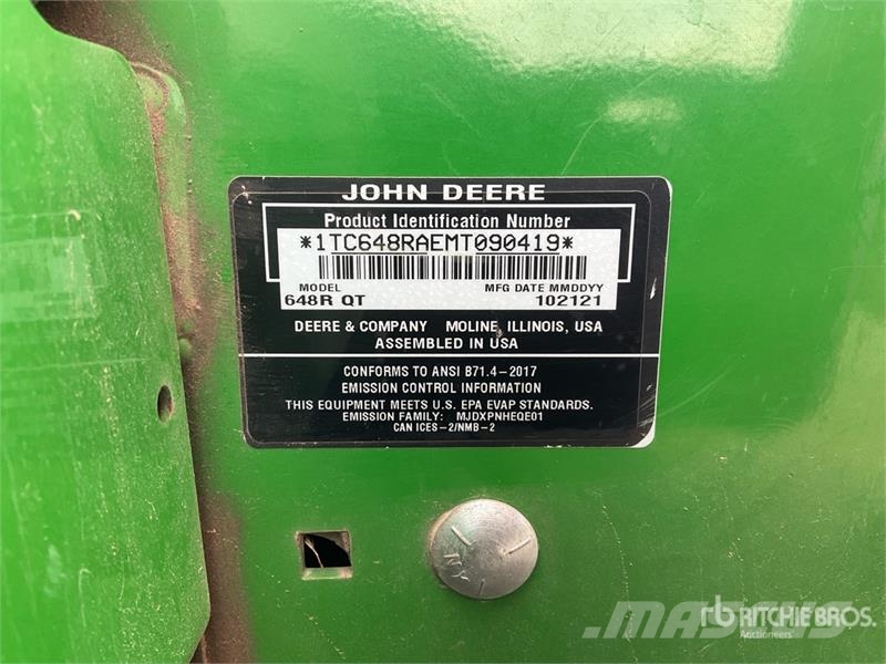 John Deere 648R Stand-On Lawn Mower ركوب الحشائش